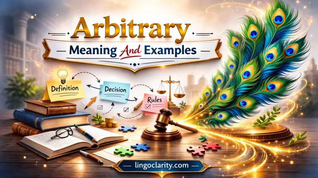 Arbitrary Meaning And Examples
