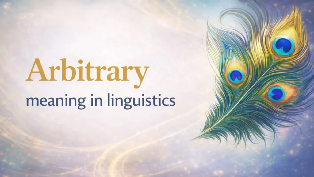 Arbitrary meaning in linguistics