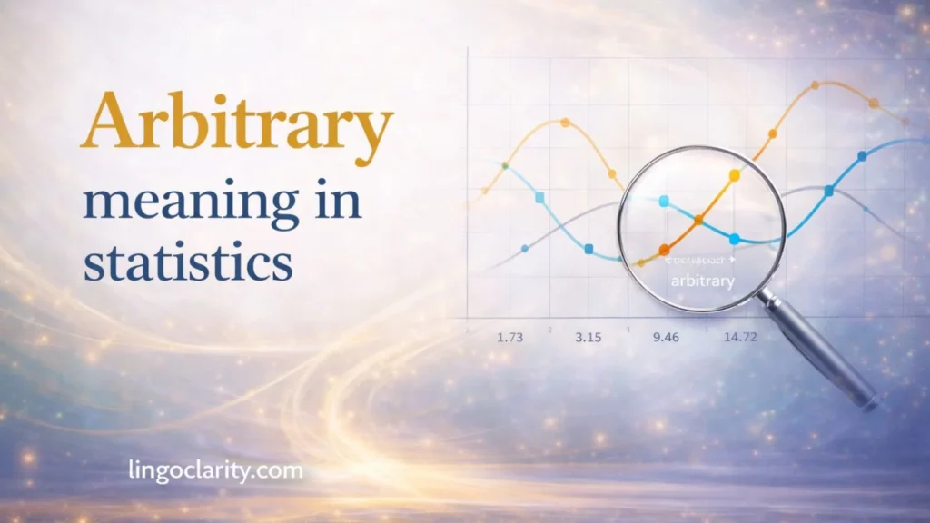 Arbitrary meaning in statistics