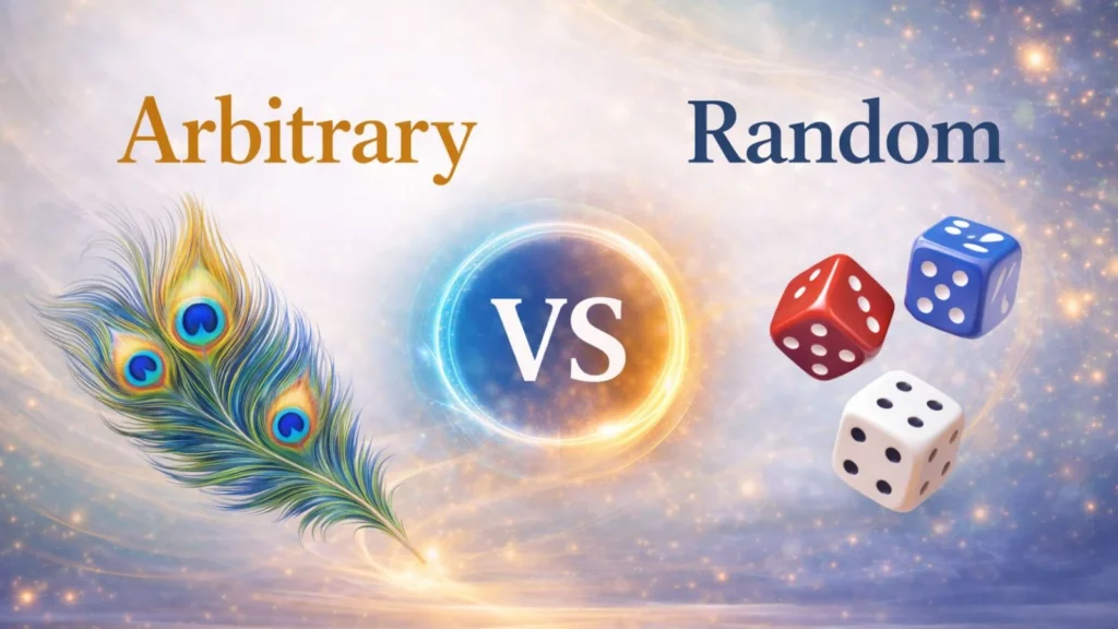 Arbitrary vs Random