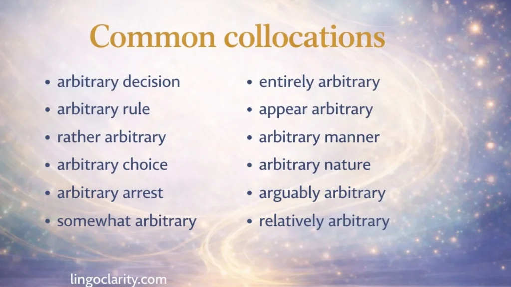 Common collocations