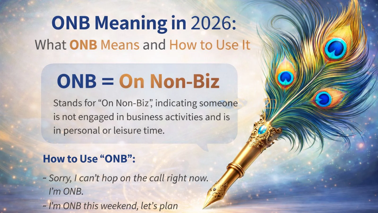 ONB Meaning