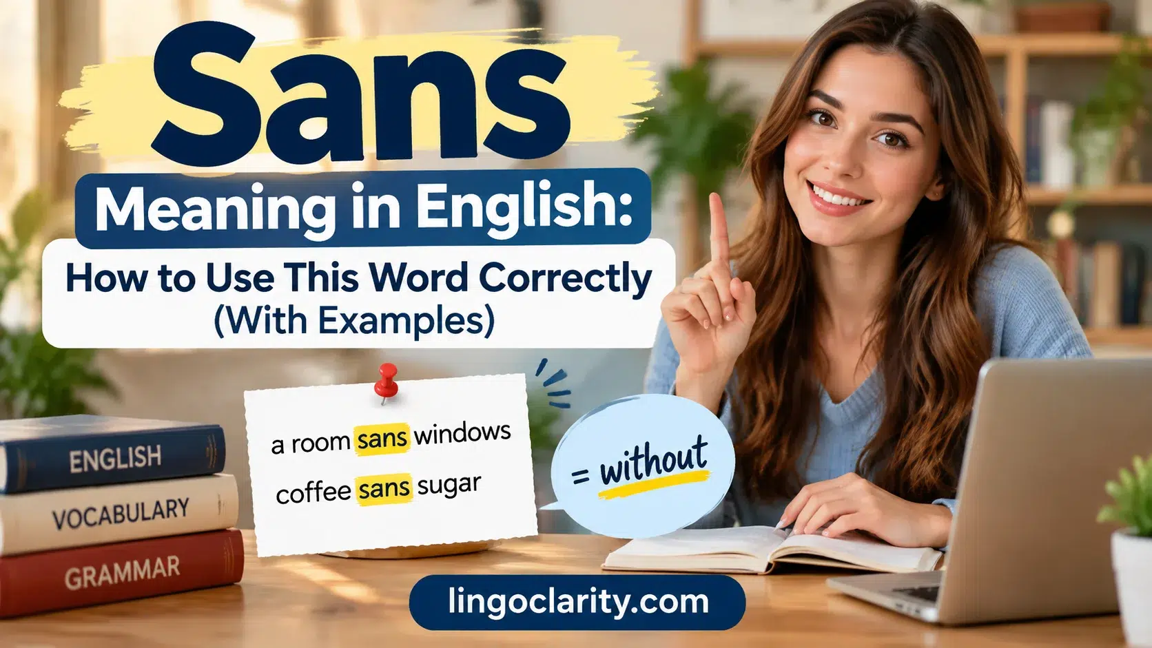 Sans Meaning in English