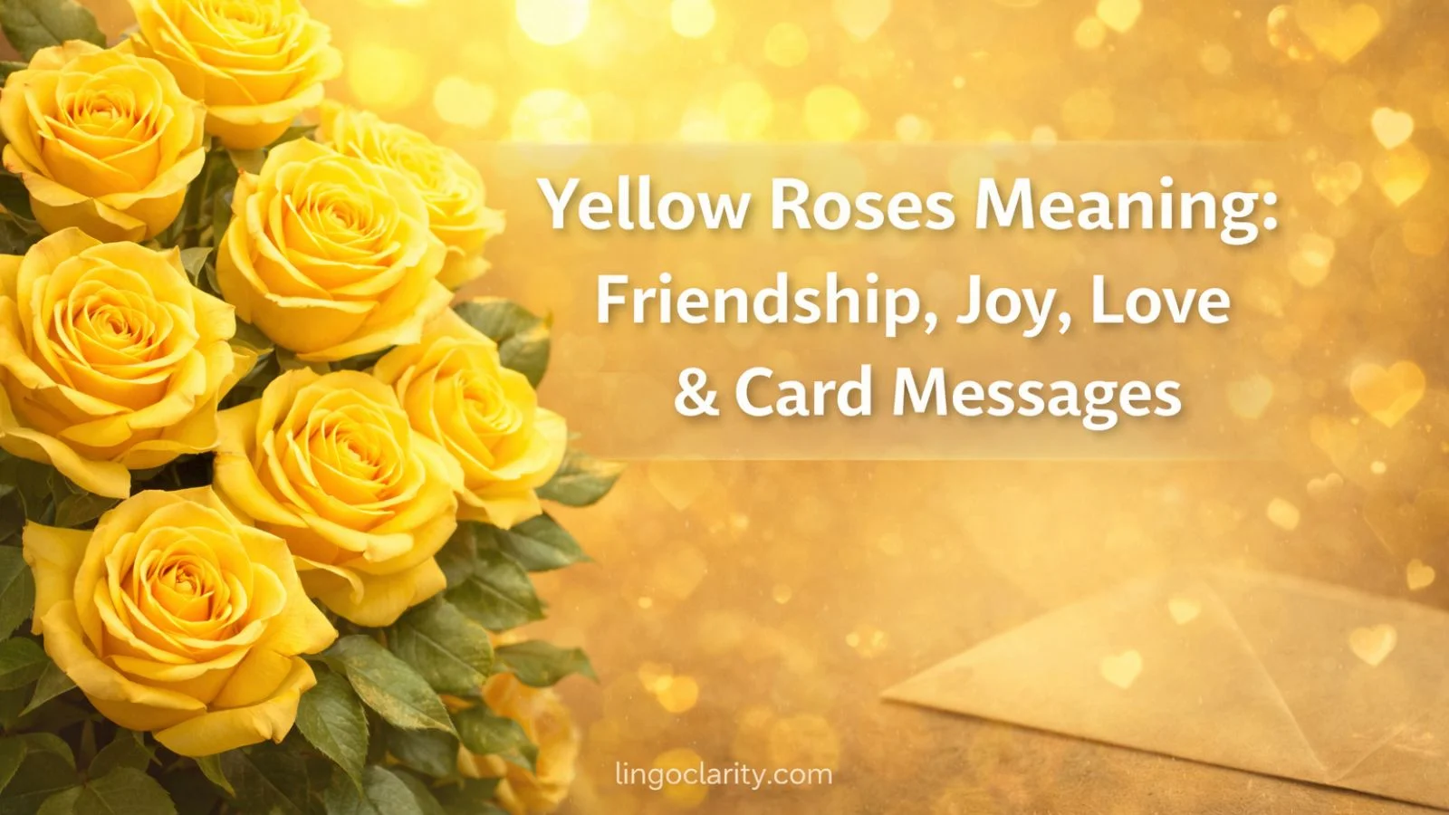 Yellow Roses Meaning