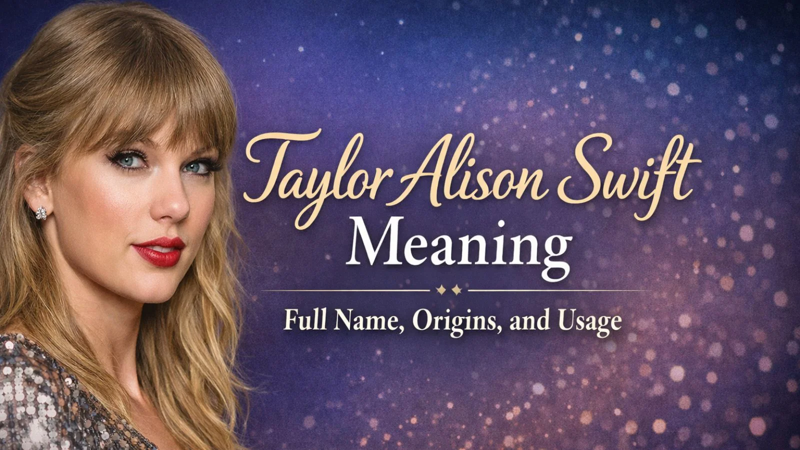 Taylor Alison Swift Meaning
