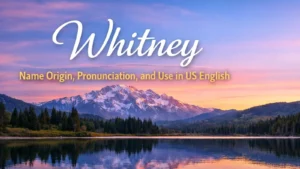 Whitney Meaning: Name Origin, Pronunciation, and Use in US English