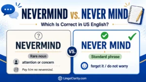 Nevermind or never mind