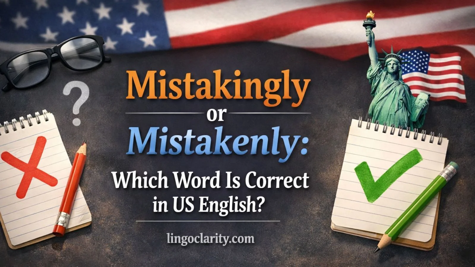 mistakingly or mistakenly