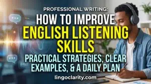 How to Improve English Listening Skills: Practical Strategies, Clear Examples, and a Daily Plan